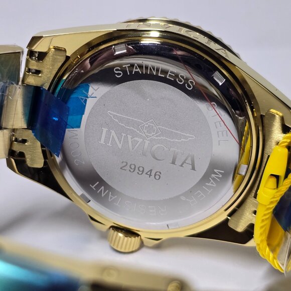 Invicta Pro Diver Men's Watch - 43mm, Gold, Black (29946) - Picture 10 of 15